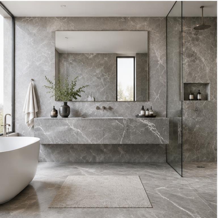 Bathroom with Carrara White