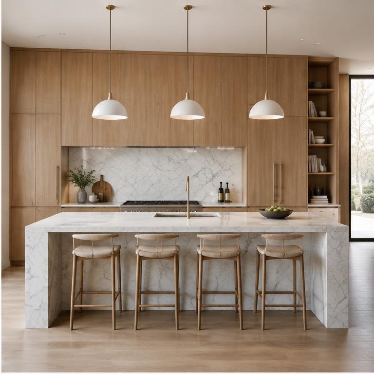 Kitchen with Statuario White